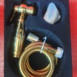 Luxurious Golden Round Handheld Shower Shattaf