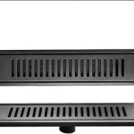 Matte Black 40x10cm Linear Shower Floor Drain