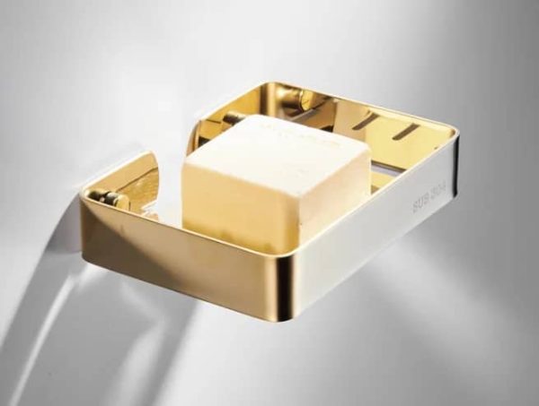 K03 Golden Soap Basket