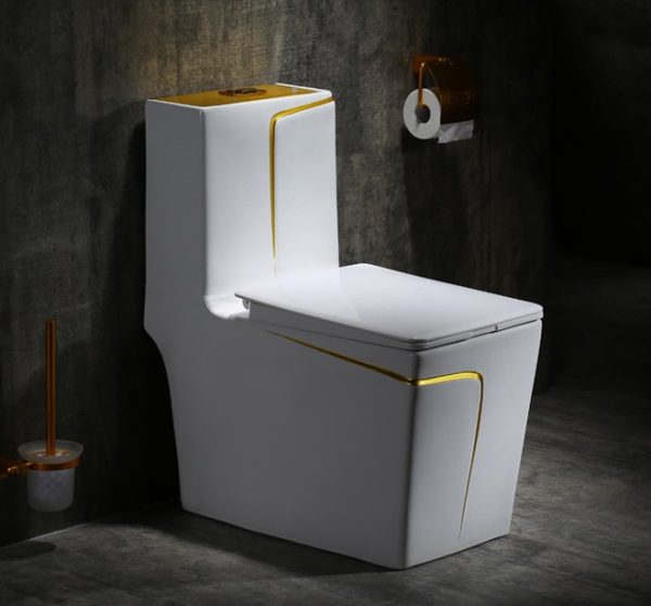 Executive Gold-L Italian Designers Water Closet - Model BT-CC27-4