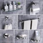 Chrome Bathroom Accessories Set